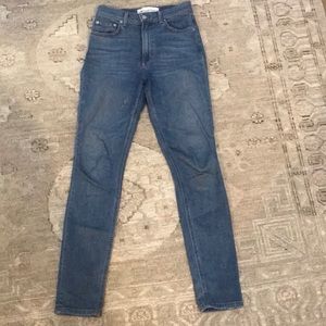 High waisted skinny jeans from Reformation